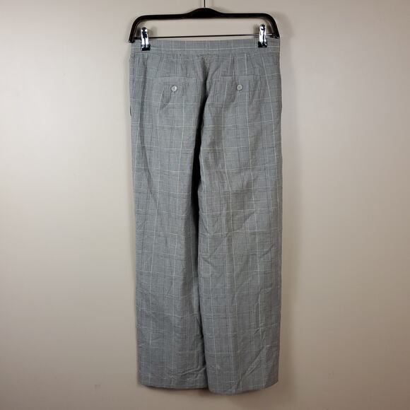Vintage Talbots Grey Multi Plaid High Rise Trouser Size 4 - Picture 5 of 10